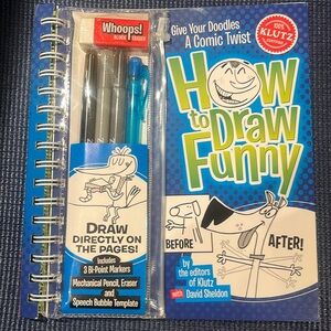 KLUTZ How to Draw Funny doodle book